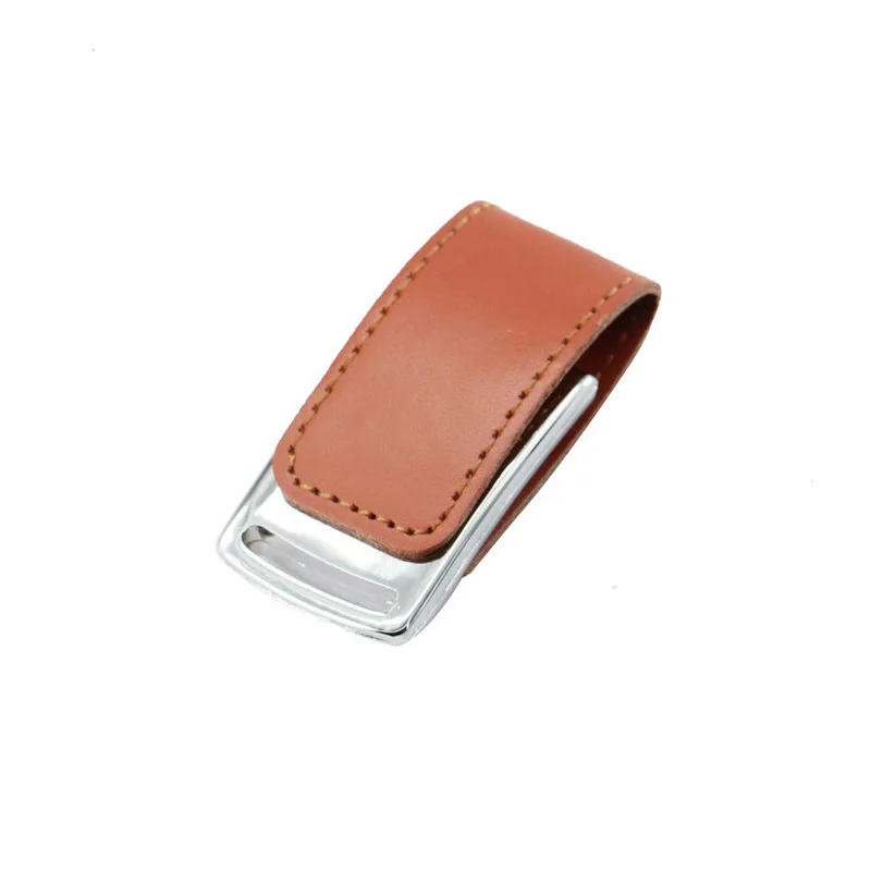 محرك فلاش USB 2.0 من جلد البولي يوريثان ، ذاكرة خارجية 4 جيجابايت ، 16 جيجابايت ، 32 جيجابايت ، 64 جيجابايت ، 128 جيجابايت ، محرك فلاش مع شعار مخصص