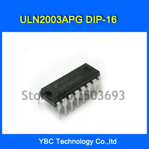 Free Shipping 50pcs/Lot ULN2003APG (SCM) ULN2003 Darlington Transistor 7NPN DIP-16