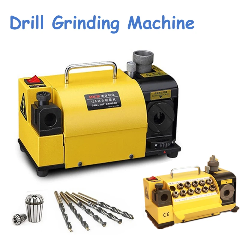 Easier Operation and No Skill Drill Sharpener Machine Drill Bit Grinding Machine in Yellow Color MR-13A