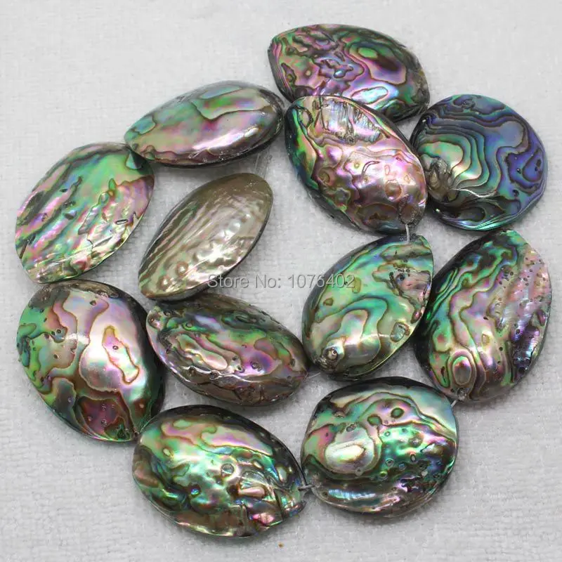 26x35~30x45mm Natural Abalone Shell Loose Beads 15