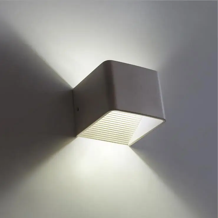 AC85-265V Dimmable LED Wall Lamp With Square Shape High Quality 10W 15W Household Living/ Bed Room Aluminum Light