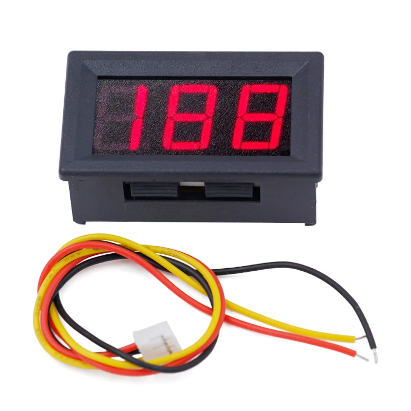 

Hot Sales LED Display 0.56" Digital Voltmeter DC 0-200V Car Voltage Panel Meter Volt Tester Gauge Sensor 15%