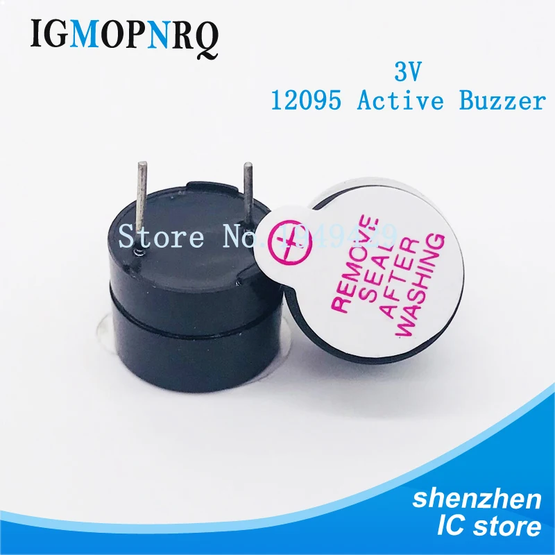 10pcs 12095 Magnetic Long Continous Beep Tone 12*9.5mm 3v Active Buzzer