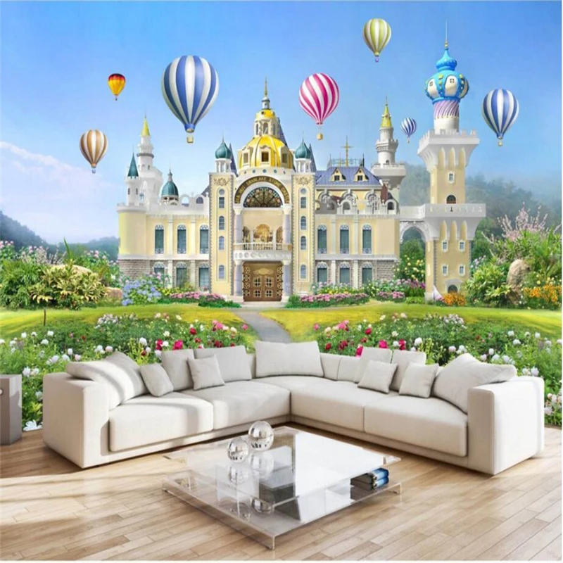 

Пользовательские фотообои beibehang, 3D фреска, красивая девочка, маленькая принцесса, замок мечты, 3D фон для стен
