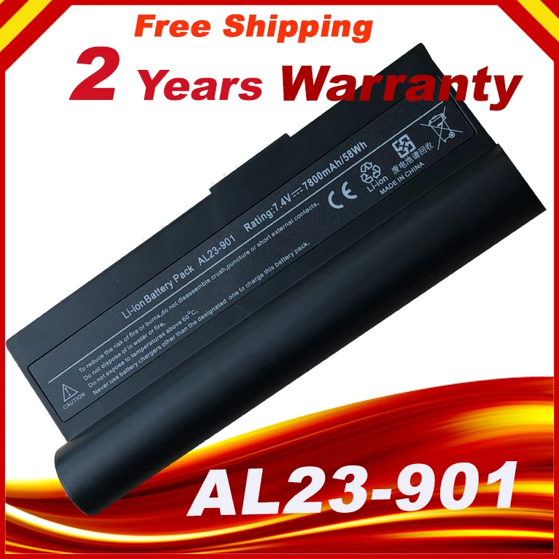 Laptop Battery for ASUS  eee pc 901 904HD Eee PC 1000 1000H 1000HA 1000HD 1000HG 901  AL23-901 AL24-1000 AP23-901