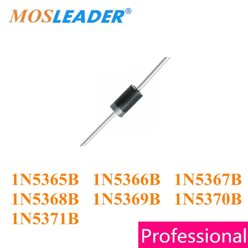 

Mosleader 1000 шт. DO15 1N5365B 1N5366B 1N5367B 1N5368B 1N5369B 1N5370B 1N5371B DO201 1N5365 1N5366 1N5367 1N5368 1N5369 1N5370B