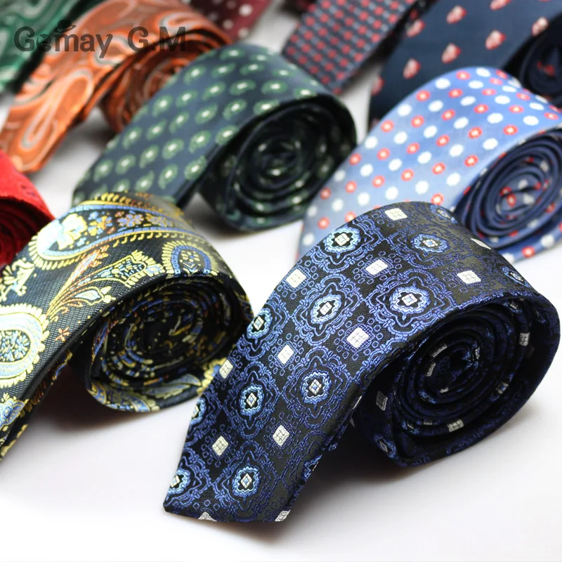 New Fashion Formal Commercial Neck Tie For Wedding Classic Striped Jacquard Wedding Ties Men Neckwear Accessories