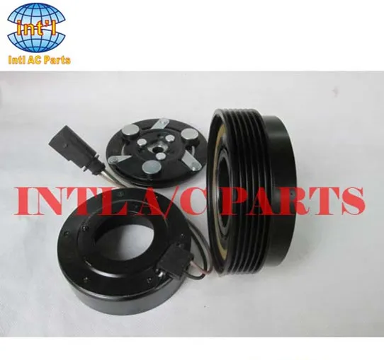 for 7V16 PV6 ac compressor clutch / PULLEY 12V for VW Golf Bora New Beetle Polo Sharan, for Audi A3 A4 compressor