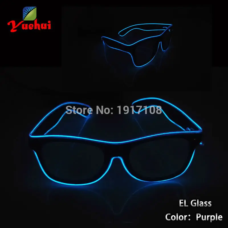 10 Color Choice Flashing EL Wire Glasses Luminous Party Lighting Colorful Glowing LED Glasses Festival Gift For Party decoration