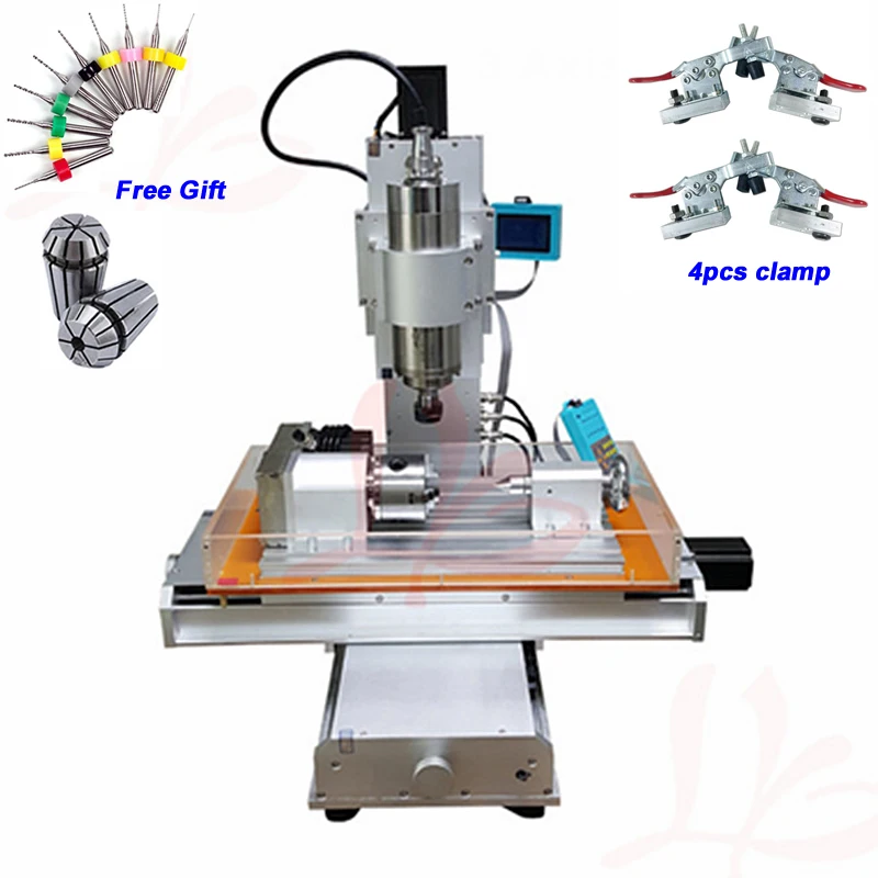 

4 Axis Vertical CNC Router 3040 1500W 2200W Table Column 1.5KW 2.2KW CNC Milling Engraving Machine