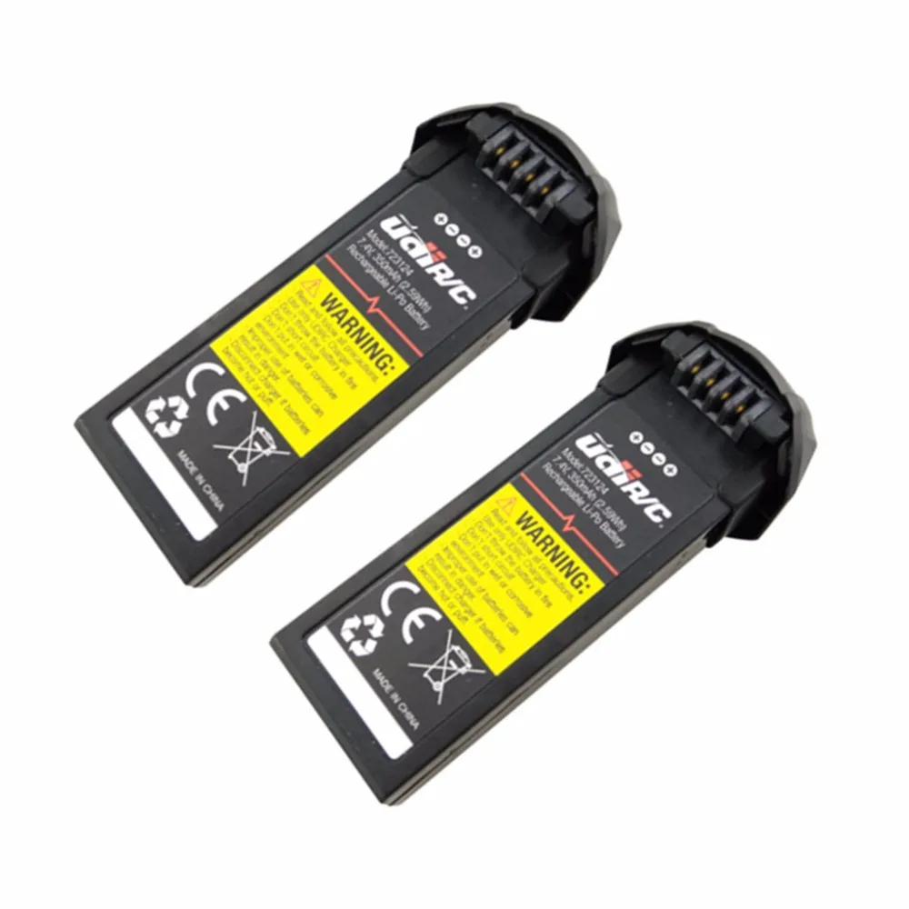 2PCS Quadcopter Lithium Battery 7.4V 350mah Battery for UDI U31/U31W/U36/T25/U34W/U36WH/U31R/AA108RC Helicopter Spare Parts