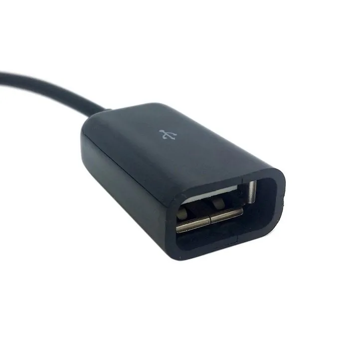 Black & White Dock 30-pin Female To USB 2.0 Female Data Charge 30P Cable 10cm