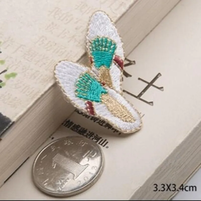 3.3*3.4cm modern shoes patch decoration stickers gold embroidery clothing stickers ironing decals