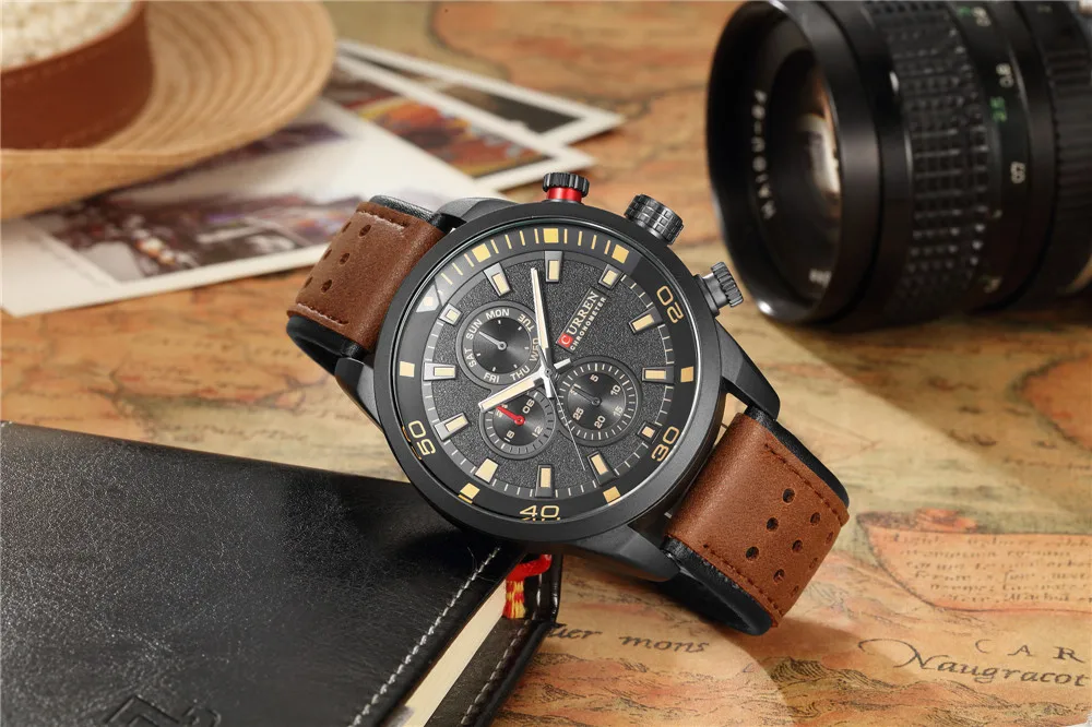 CURREN top brand design new fashion casual cool sport man clock military army business wrist quartz male luxury gift watch