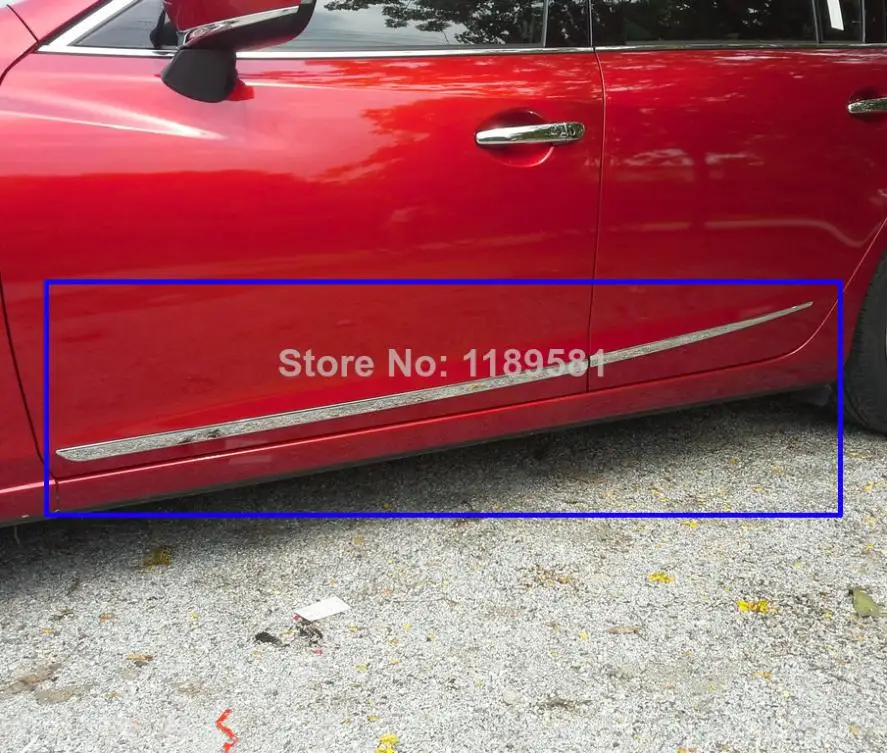 For Mazda 6 M6 Atenza 2014 2015 2016 ABS Chrome Side Door Body Molding Moulding Trim Car Accessories Stickers