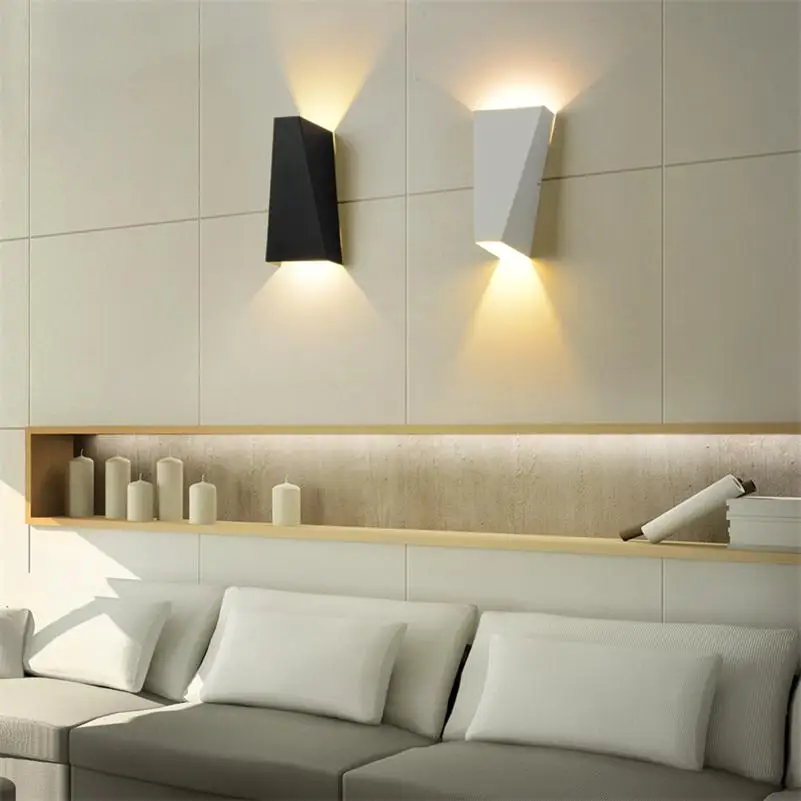 AC85-265V Modern Home Decor Loft Wall Lamps Living Room Balcony Foyer Corridor Interior Sconce Bedroom Bedside LED Wall Lights