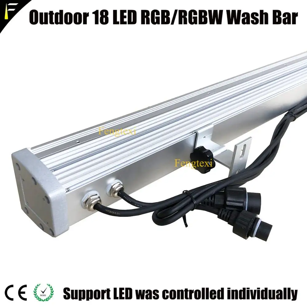 Professional Stage Wedding Party Led 18*3w RGBW Wall Washer Down Light Long Bar Building Props Color Wash 2 Year Warranty