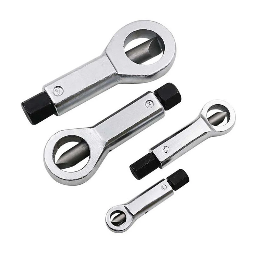 Four-piece Size Tool Kit For Separation And Removal Of Automotive Nuts And Nuts