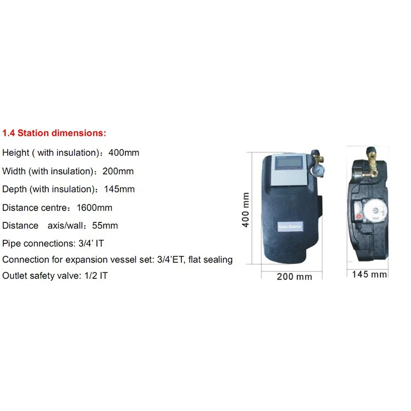 Solar Pump Station/solar working station SR881 for solar water heating system,EPP Cover Environmental Material