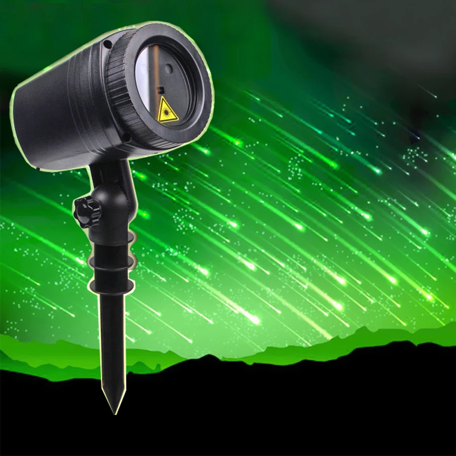 

Christmas Star Laser Projector Lamps Outdoor Green Meteor Shower LED Projector Lamp Waterproof Party Tree Laser Spotlight