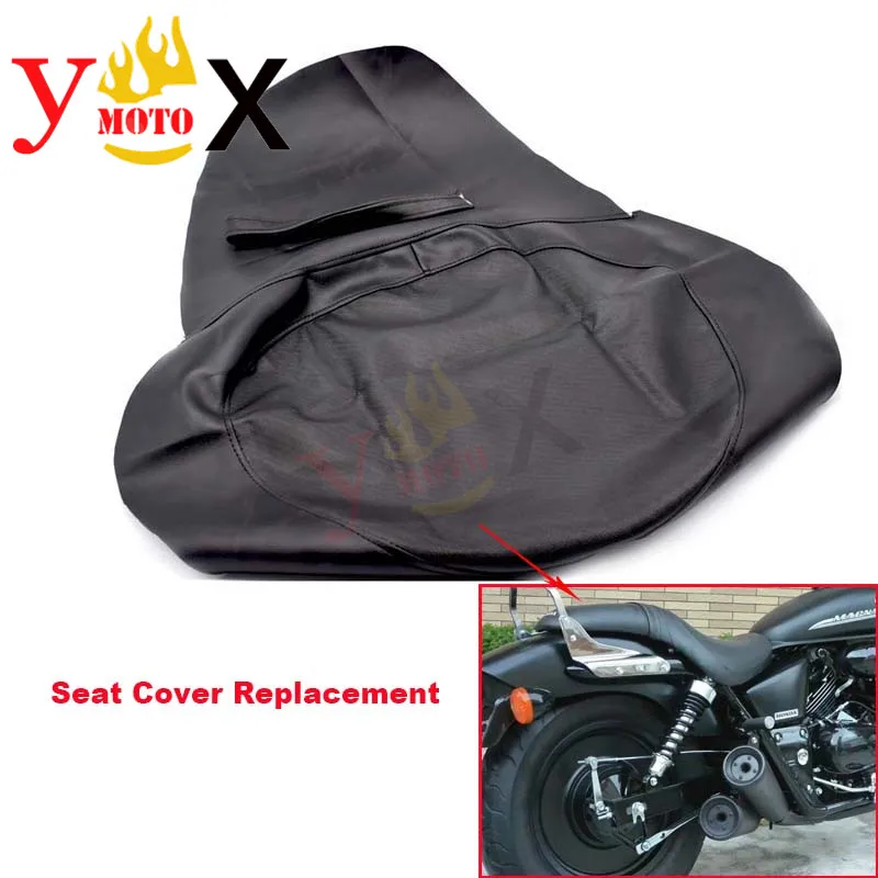 

Replacement Thick Black PU Leather Motorcycle Seat Cover Cushion Protection Waterproof For Honda Magna250 Dragon Dog 250 DD250