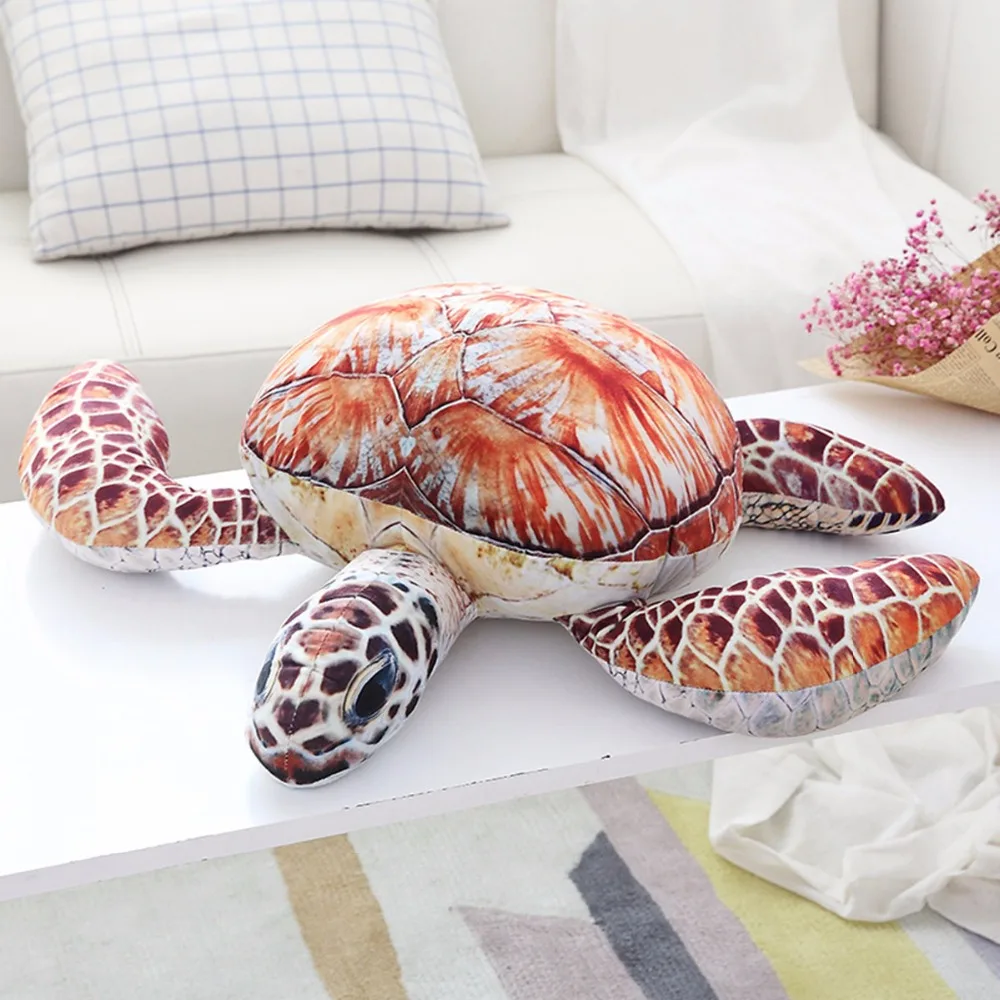 1pc Lovely Ocean Sea Turtle Plush Toys Soft Tortoise Stuffed Animal Dolls Pillow Cushion Gifts