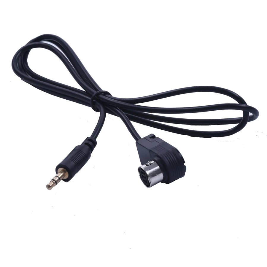 3.5mm Stereo Mini Jack For ALPINE/JVC Ai-NET 4FT 120cm Aux Car Audio Cable Adapter for iPod for iPhone6 MA017-SZ+