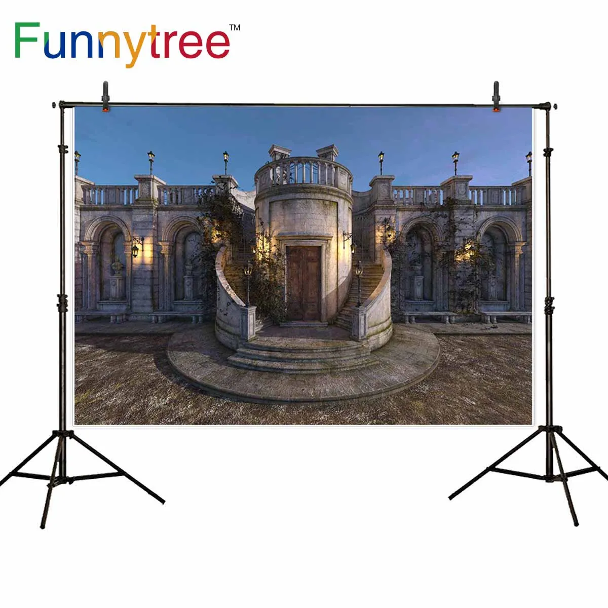 Funnytree backdrops for photography studio vintage architecture door stairs nature professional background photocall photobooth