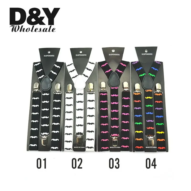 Men Women Unisex Shirt Clip-On Braces Elastic Suspender Fashion 10 Colors 