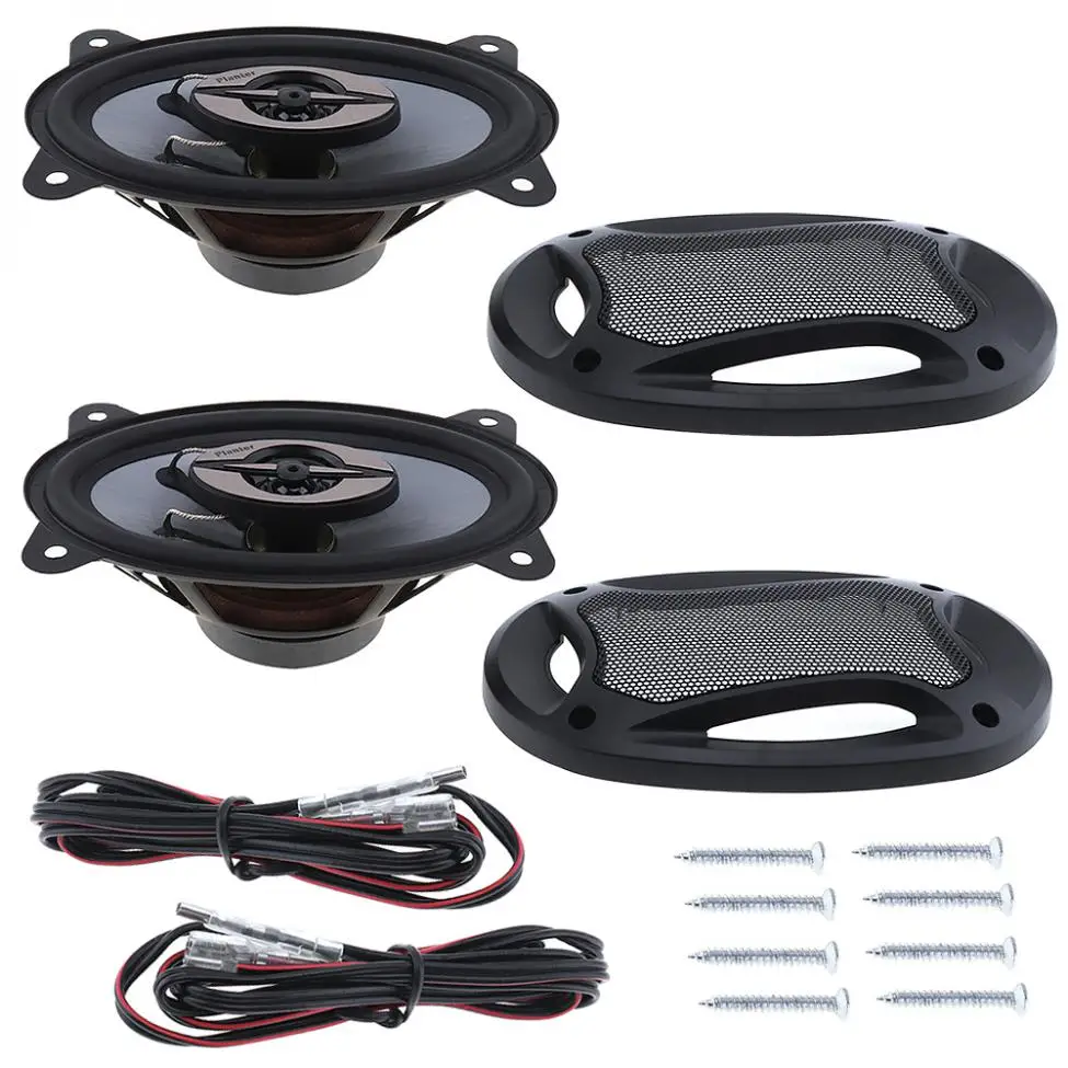 2PCS 4X6 Inch 150/280W Universal Car Speakers Vehicle Door Auto Audio Music Stereo Full Range Frequency Subwoofer Speakers