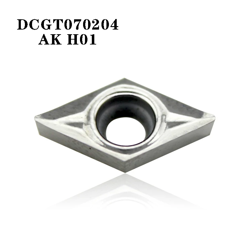 Dcgt070204 ak h01 dcgt 070204アルミニウムカッターブレードインサート切削工具旋削工具cnc工具al錫合金木材