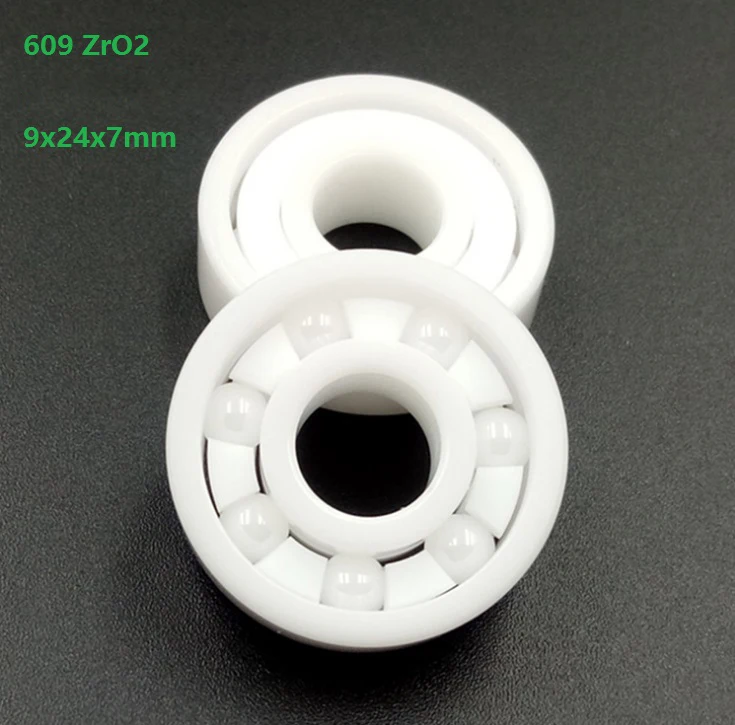 

4pcs/10pcs 609 609-2RS ZrO2 full Ceramic bearings 9x24x7mm Miniature mini Zirconia Ceramic Deep Groove Ball Bearings 9*24*7mm