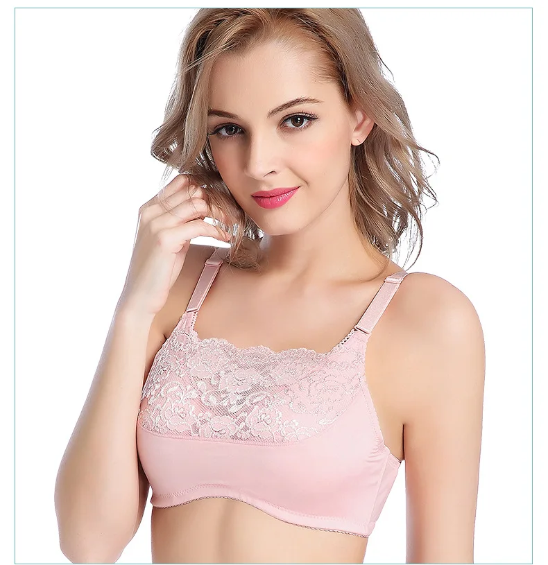 

Lady After Surgery Lace Bra Women Breast Cancer Push Up Lingerie Girls Strapless Pocket Bra Sujetador Adjustable D-1019