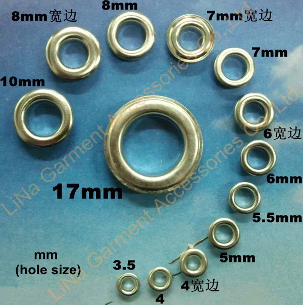 

CPAM Shipping 8mm Eyelets for Apparel and Scrapbook Silver color metal eyelets for garment and bags DIY accessories