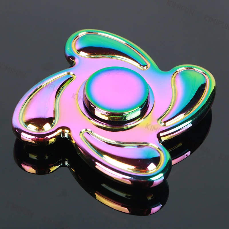 

Rainbow metal hand Spinner Fidgets EDC Sensory Cent Decorate finger spinner metal For Autism spinner fidget Anti Stress Toys