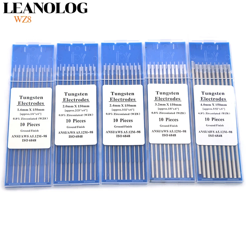 Imagem -02 - Soldadura Rod do Tig do Elétrodo do Tungstênio Cabeça Branca 01 16 20 24 30 32 40 Milímetros x 150 Milímetros Wz8