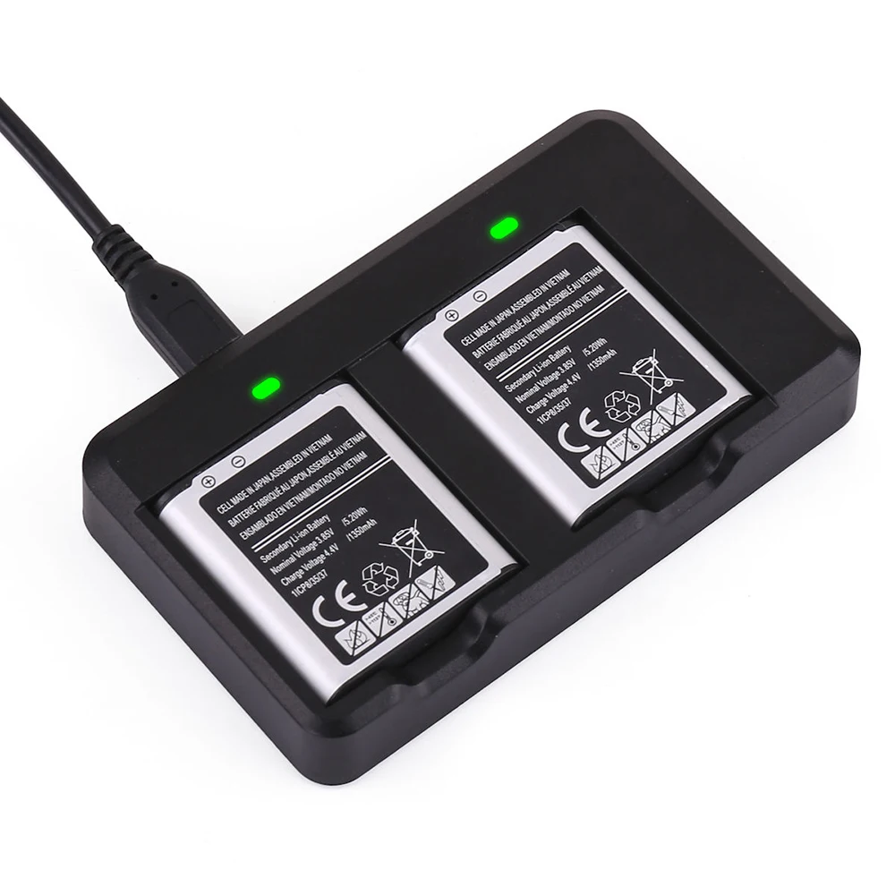 Dual Dock chager for Samsung Gear 360 VR Camera SM-C200 EB-BC200ABK