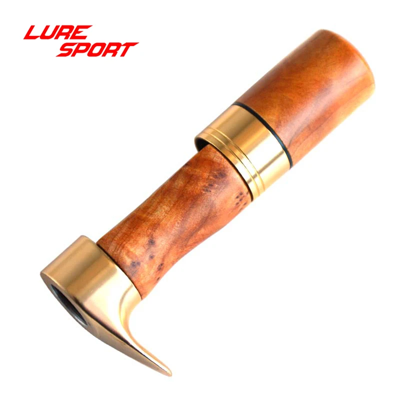 LureSport Burl wood Aluminum reel seat Fishing Rod Building Component spinning casting reel seat Repair Pole DIY Accessory