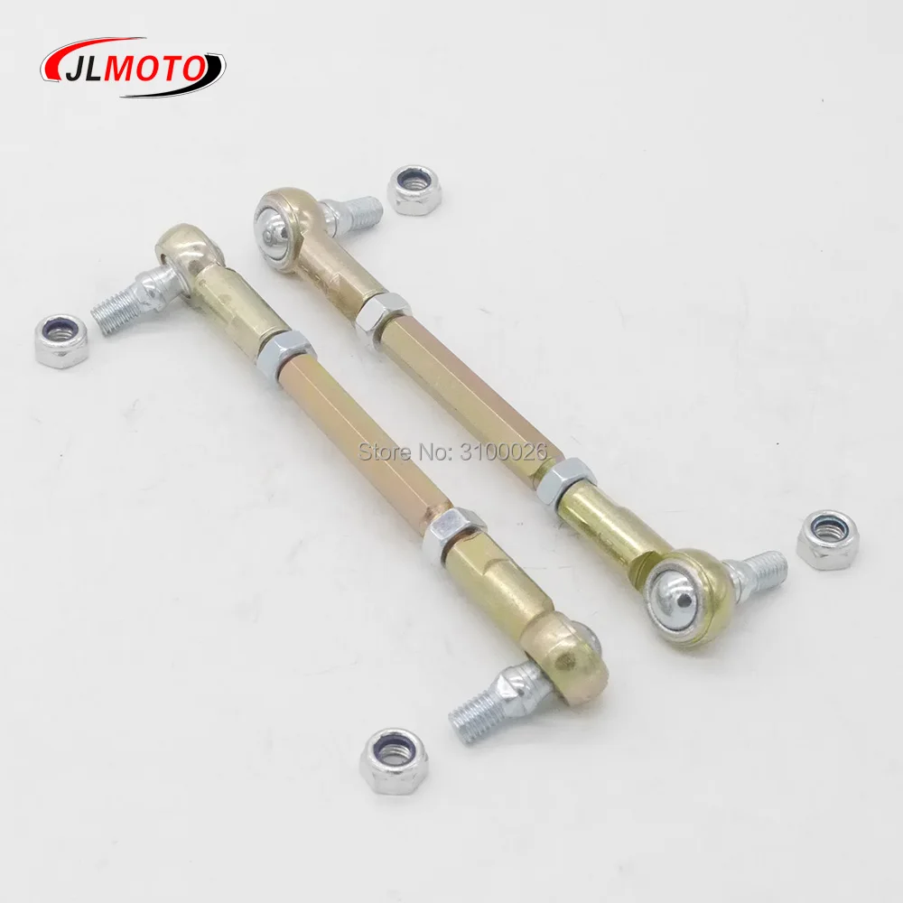 1 Pair/2 Sets 90mm/110mm M8 Steering Tie Rod kit Ball Joint For 2 Stroke Electric Mini Kids ATV Go Kart Buggy Scooter Parts