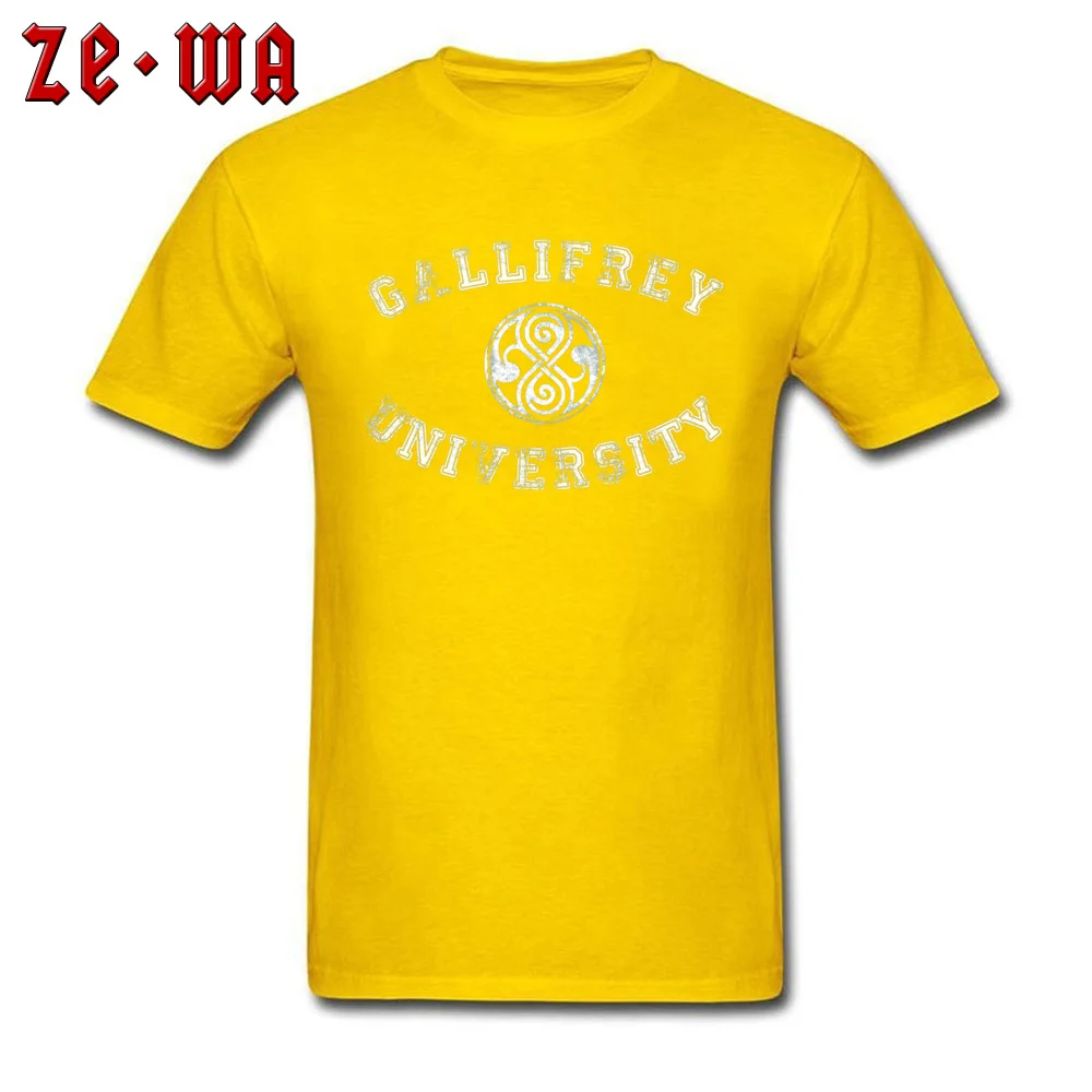 Gallifrey University Tshirt Men Letter T-Shirt SCI-FI Brand New T Shirts Retro TV Top Tee New Unisex Cotton Clothing