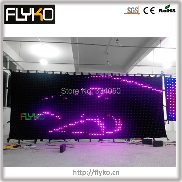 Free shipping PC controller 4000pcs lamps  new products led vision curtains