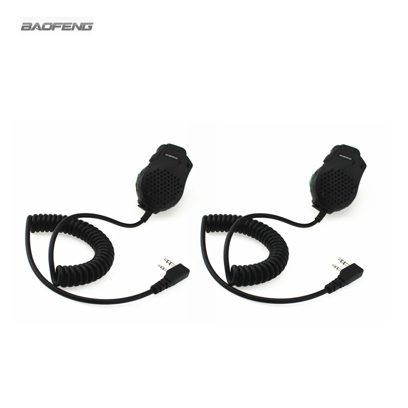 

2-PCS Baofeng Dual PTT Speaker Mic Microphone For Baofeng UV-82 Two Way Radio UV-8D 82L UV-89 UV-82HP Walkie Talkie Accessories