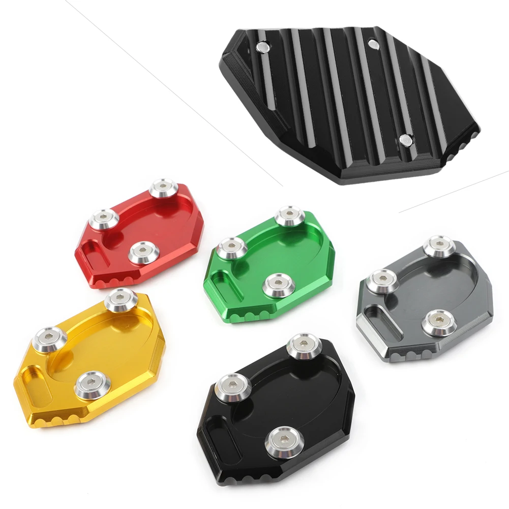 Ninja 250 300R Kickstand Side Stand Extension Plate Pad For Kawasaki Z250 ZX250  EX300 2013 2014 2015 2016 CNC Aluminum