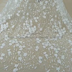 2019 Fashion gown lace bridal lace fabric rayon ivory lace fabric 130cm lace fabric elegent dress fabric sell by yar