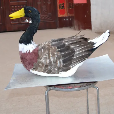 simulation wild duck foam&feathers large 45cm handicraft,home garden decoration toy gift a1917