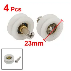 Uxcell 4pcs 23mm Dia Plastic Wheel Sliding Door Window Rolling Rollers Pulleys Sliding Gate rollers/wheels/pulley