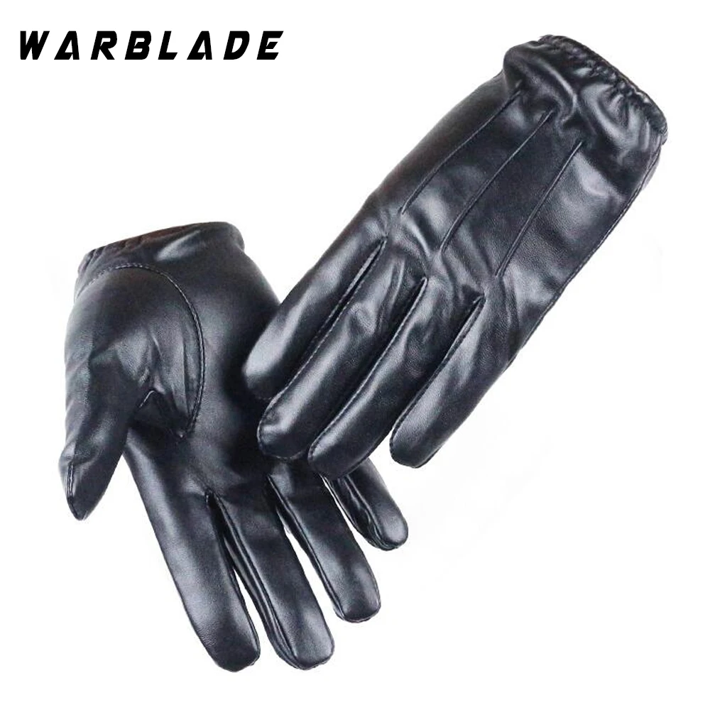 Hot Guantes Tactil Glove Women Touched Screen Gloves Men Leather gloves Autumn Winter Full Finger Unisex luvas WarBLade