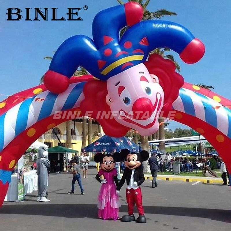 

Outdoor attractive advertising event inflatable clown arch inflatable cartoon archway for sale