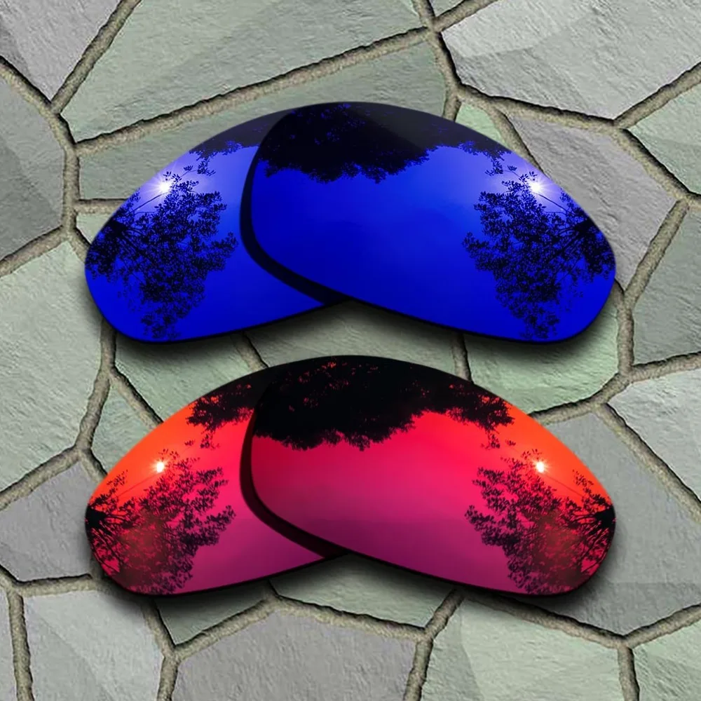 Violet Blue&Violet Red Sunglasses Polarized Replacement Lenses for Oakley Juliet