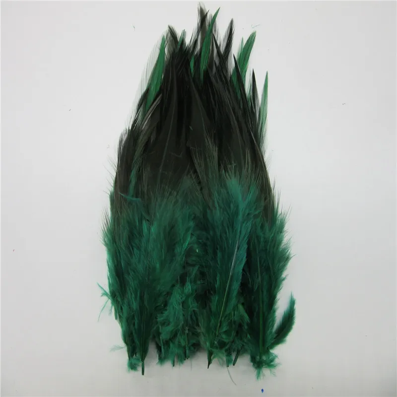 Wholesale 50 Pcs/Lot Pheasant Feather 10-15cm Dark green Chicken Feathers DIY Chicken Feather Jewelry Plume decoration Plumes